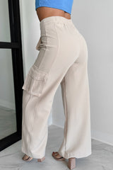 Finally On Time Cargo Pants (Taupe)