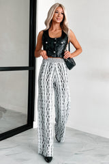 Ria Sleeveless Pleather Vest (Black)