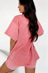 Subtle Comfort Oversized T-Shirt (Pink)