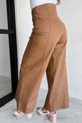 Just The Truth Wide Leg Pants (Camel)