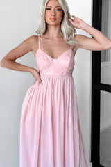 Shades Of Lovely Contrast Top Wide Leg Jumpsuit (Pink)
