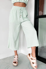 Armondo Gingham Crop Pants (Sage)