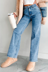 Tyelee Original Non-Distressed Wide Leg Jeans (Medium Wash)