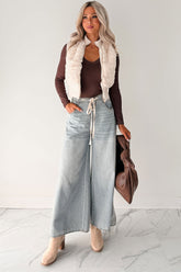 Marin Ombre Wide Leg NoaBoa Jeans (Denim Grey)