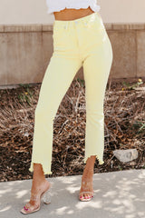 Brad Tummy Control Kick Flare Saige Jeans (Yellow)