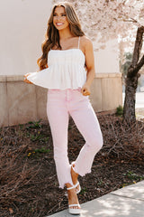 Brad Tummy Control Kick Flare Saige Jeans (Orchid)