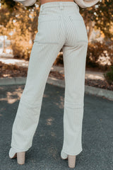Marcus Straight Leg Striped Mica Denim Jeans (Grey Dawn)