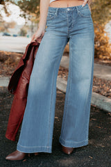 Ramon Wide Leg Jemina Denim Jeans (Medium)