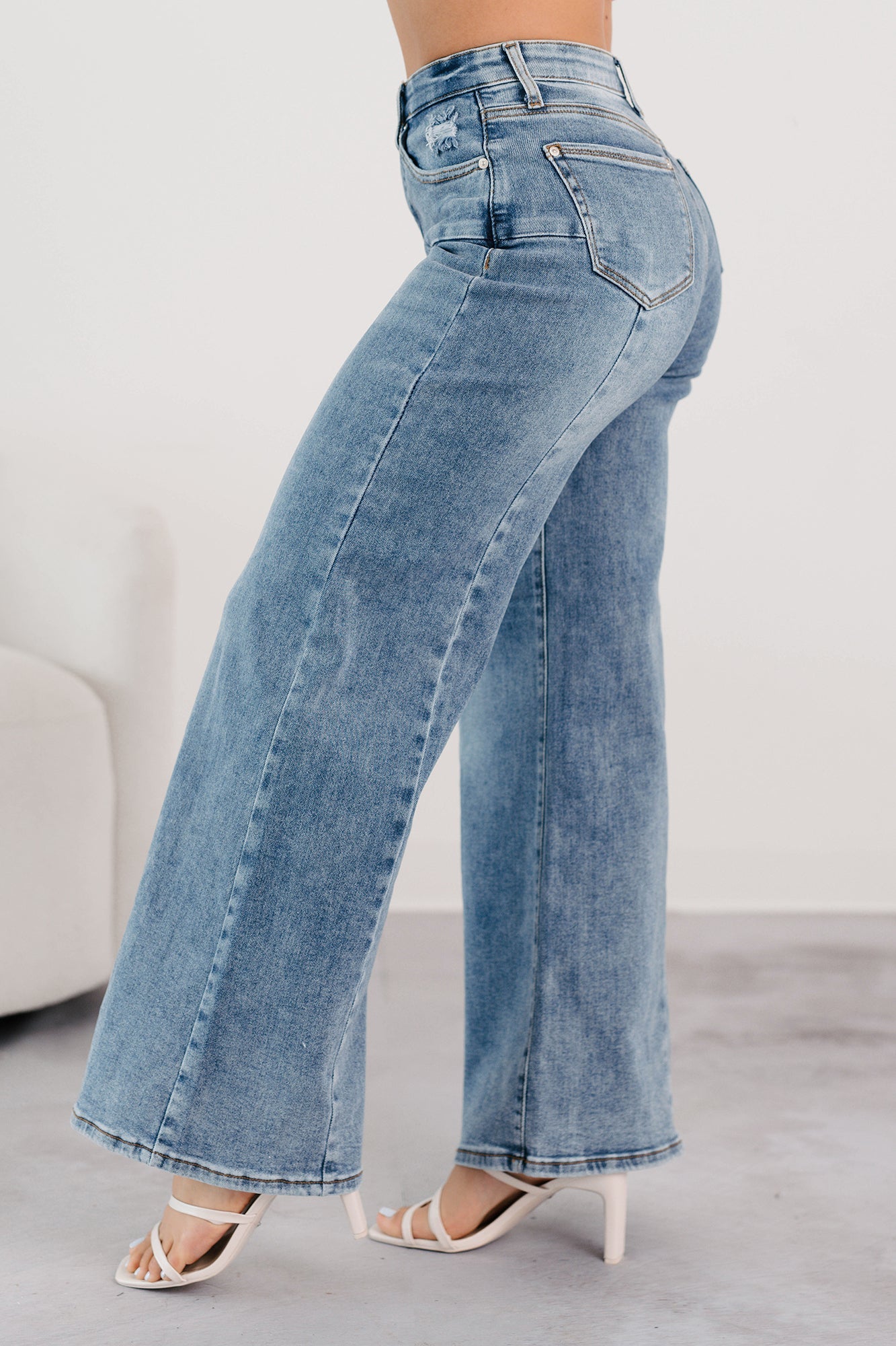 Ruda Wide Leg Tummy Control Saige Jeans (Medium)