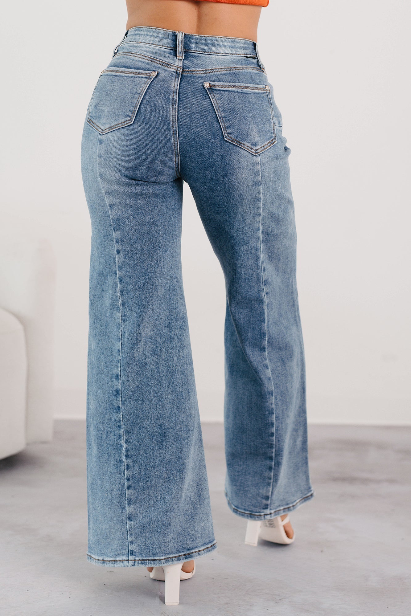 Ruda Wide Leg Tummy Control Saige Jeans (Medium)