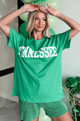Tennessee Gal Oversized Graphic T-Shirt (Kelly Green)