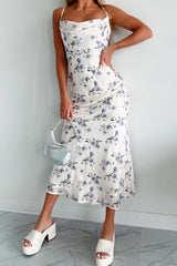 Whispering Petals Floral Maxi Dress (Ivory)