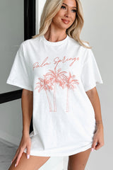 "Palm Springs" Graphic T-Shirt (White)