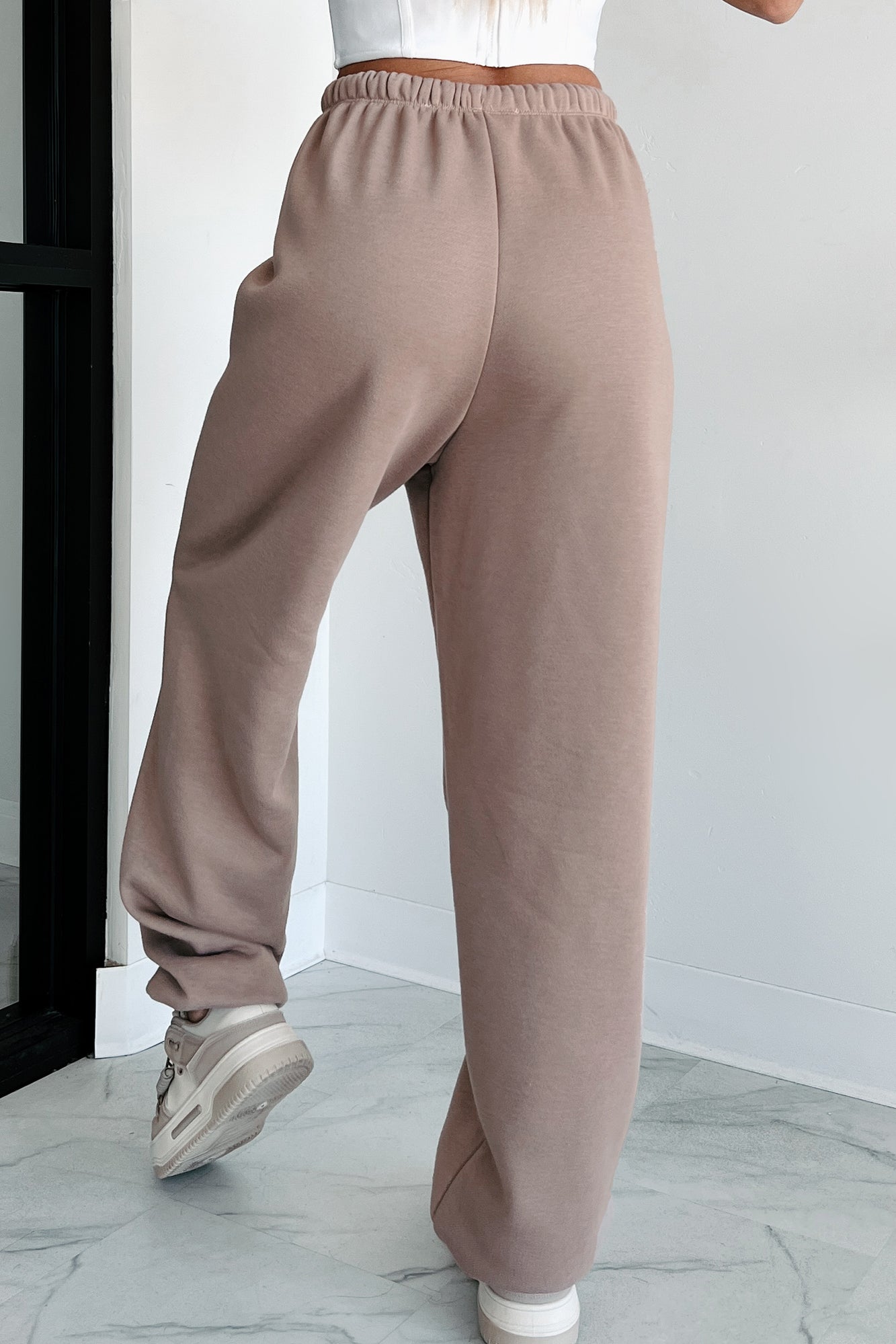 Comfort Is Luxury Oversized Jogger Sweatpants (Mocha)