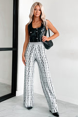 Ria Sleeveless Pleather Vest (Black)
