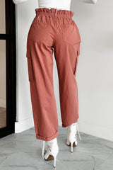 DOORBUSTER Finch Paperbag Cargo Pants (Mauve)