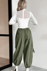 DOORBUSTER Farren Cargo Parachute Pants (Olive)