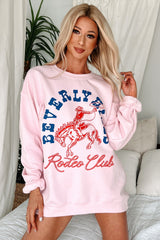 "Beverly Hills Rodeo Club" Graphic Crewneck (Light Pink)