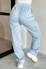 Cool People Only Cargo Pants (Sky)