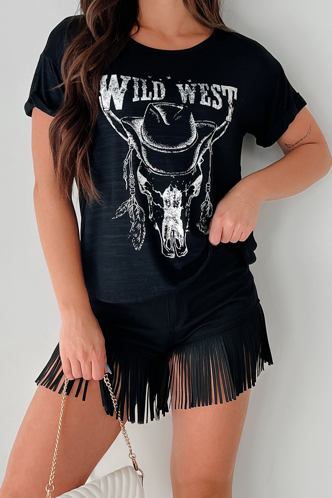 Stock Yard Style Western Graphic Tee (Black)