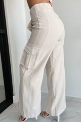 Finally On Time Cargo Pants (Cream)