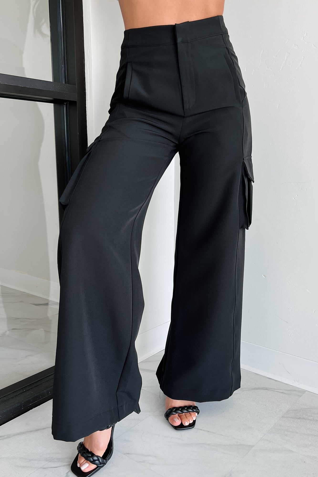Finally On Time Cargo Pants (Black)