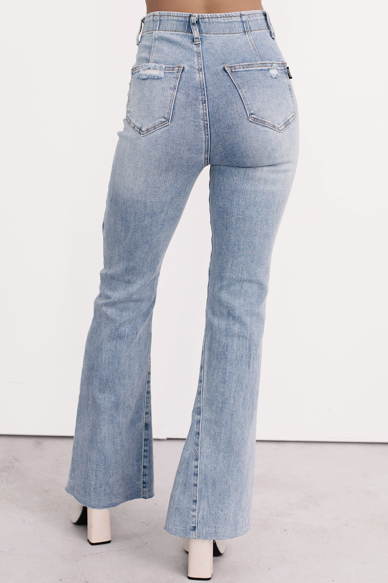 Keller Tummy Control Flare Saige Denim Jeans (Light)