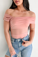 Heartfelt Moments Asymmetric Bodysuit (Mauve)