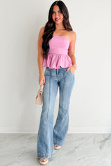 Mae High Rise Judy Blue Flare Jeans (Medium)
