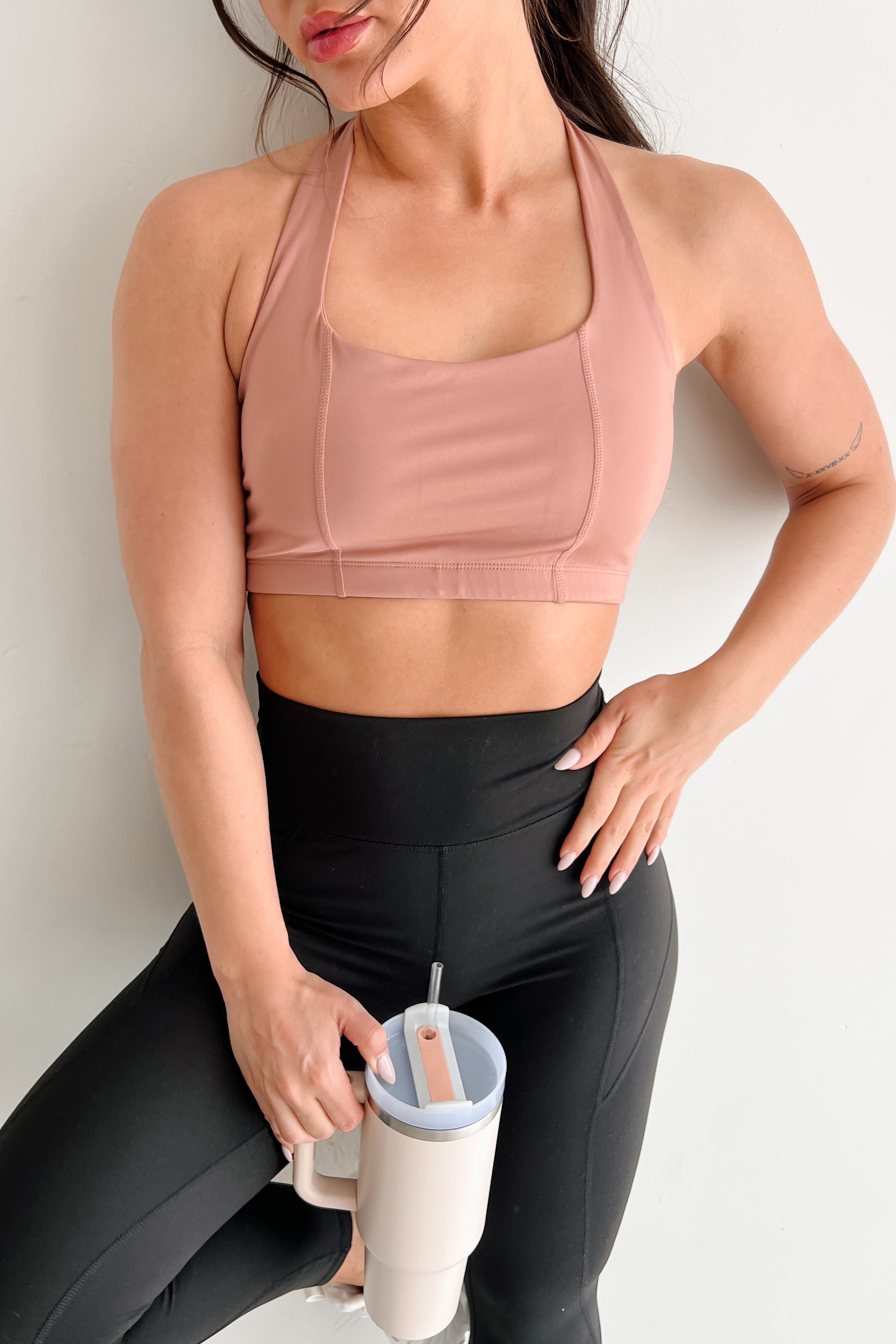 Fitness Flow Padded Active Top (Clay)