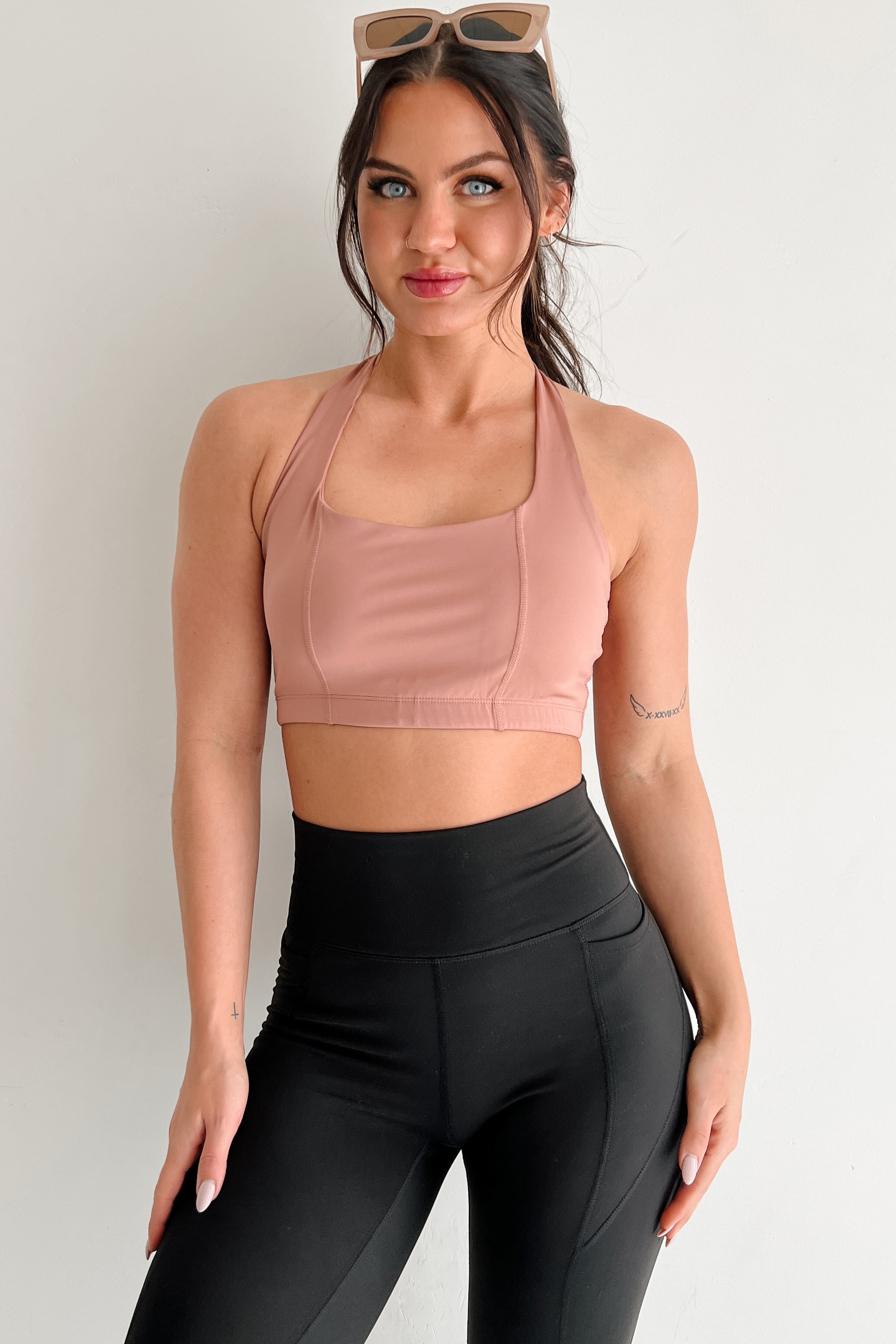 Fitness Flow Padded Active Top (Clay)