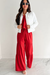 Classy In Cotton Eunina Denim Jacket (White)