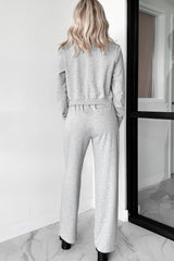 Caledon Drawstring Waist Sweatpants (Melange Grey)