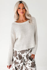 Quiet & Close Wide Neck Sweater (Natural)