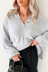 Perfect Patience Oversized Papermoon Sweater Hoodie (Blue)