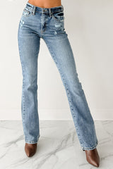 Lara Saige Denim Tummy Control Slim Bootcut Jeans (Medium)