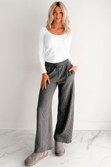 Natural Glow Scoop Neck Ribbed Top (White)