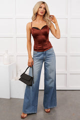 Zahir High Rise Wide Leg Hidden Jeans (Medium)