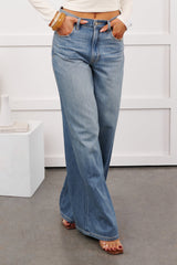 Zahir High Rise Wide Leg Hidden Jeans (Medium)