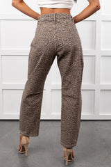 Odin Leopard Barrel Mica Denim Jeans (Ash Brown)