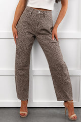 Odin Leopard Barrel Mica Denim Jeans (Ash Brown)