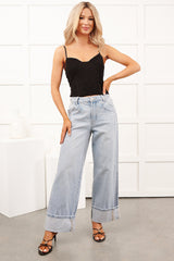 Striving To Shine Lurex Corset Top (Black)
