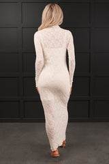 Heavenly Her Floral Mesh Maxi Dress (Ivory)