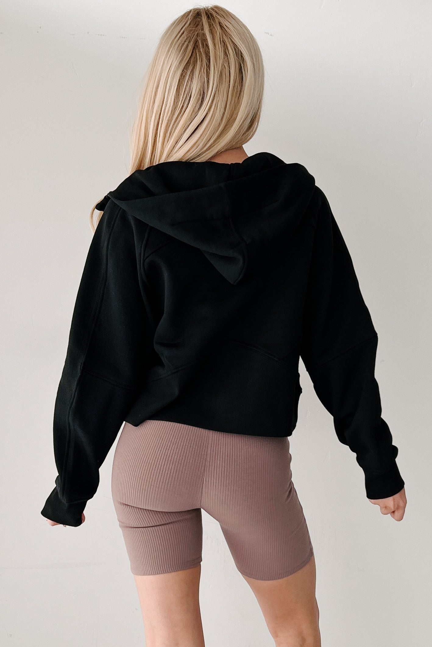 Miles Ahead Zip-Up Hoodie (Black)