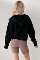 Miles Ahead Zip-Up Hoodie (Black)