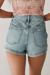 Remi Vintage Wash Eunina Denim Shorts (Medium Light)