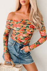 Live In Color Off The Shoulder Floral Top (Multi)