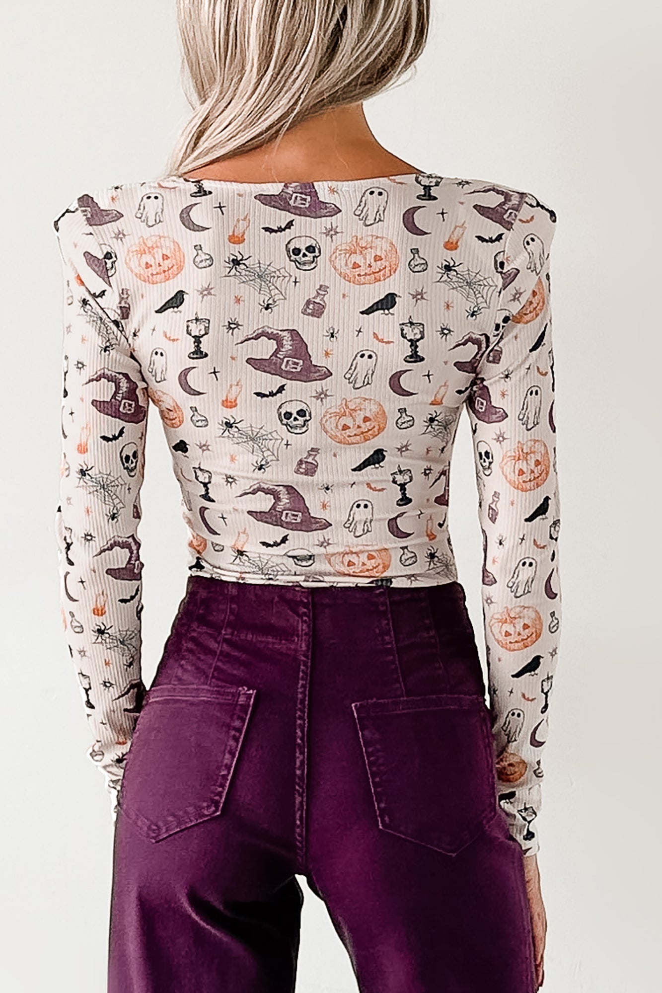 Witchful Thinking NM Original Padded V-Neck Bodysuit (Witchy Vibes)