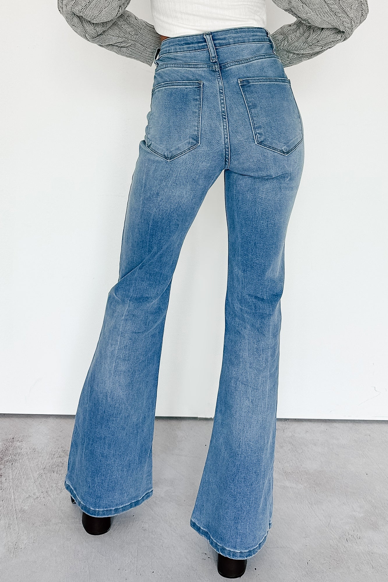 Lane Denim Signature 8 Flare Jeans (Medium Wash)