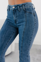 Solene High Rise Flared Special A Jeans (Dark)